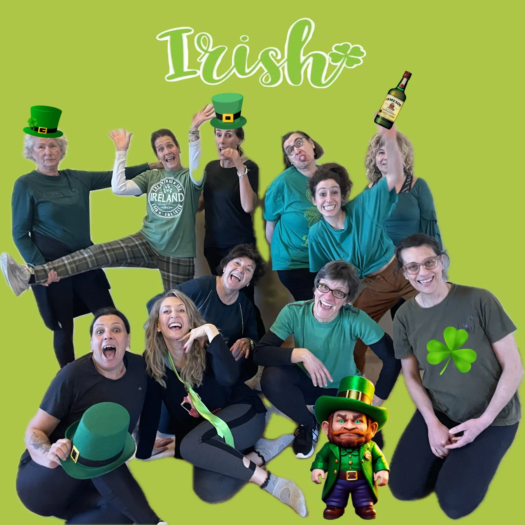 Il gruppo Total Tone a tema irlandese